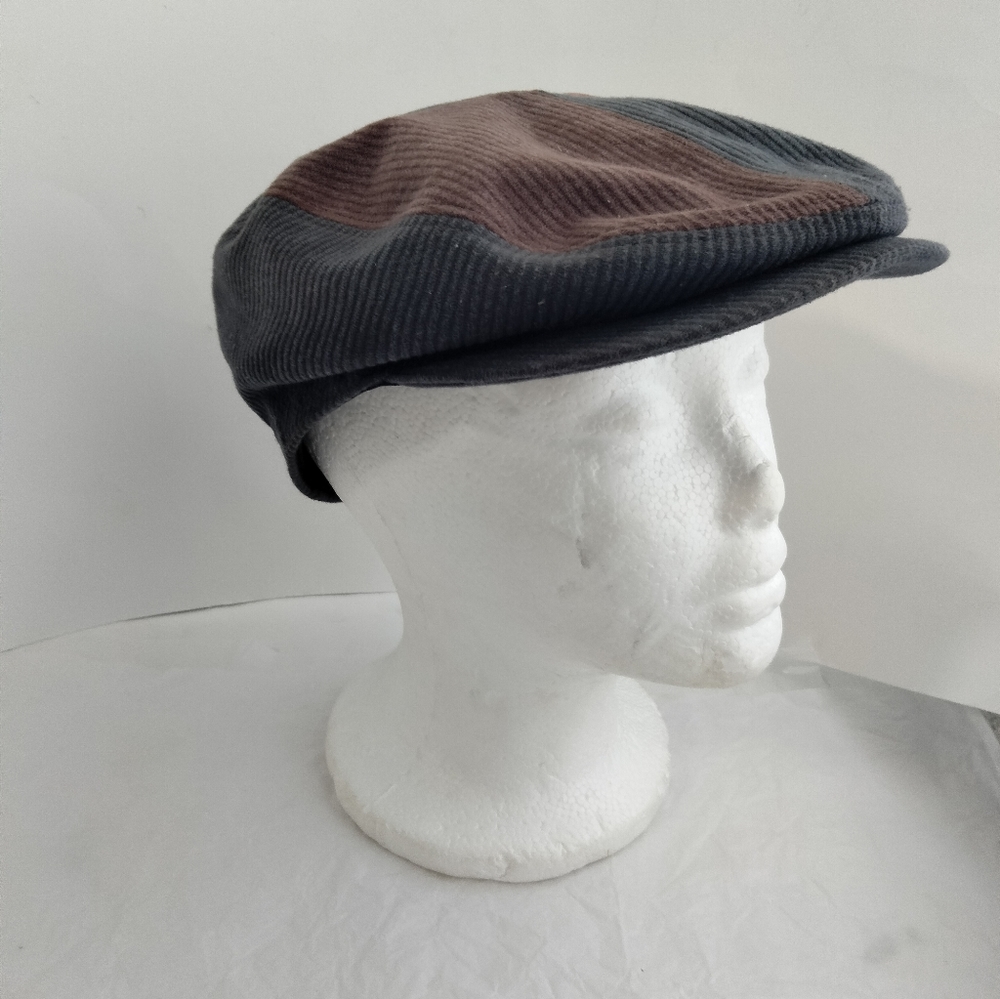 Borsalino Patchwork Cotton Multicolor Newsboy Cap… - image 4